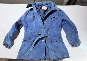 Vintage Mot-Maid Denim Utility Safari Jacket with Belt